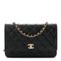 Caviar Quilted CC Turnlock Wallet On Chain WOC Black