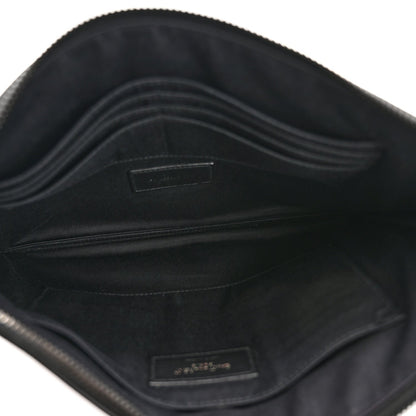 Grain De Poudre Monogram Monochrome iPad Case Black