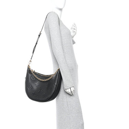 Empreinte Monogram Giant Loop Hobo Black