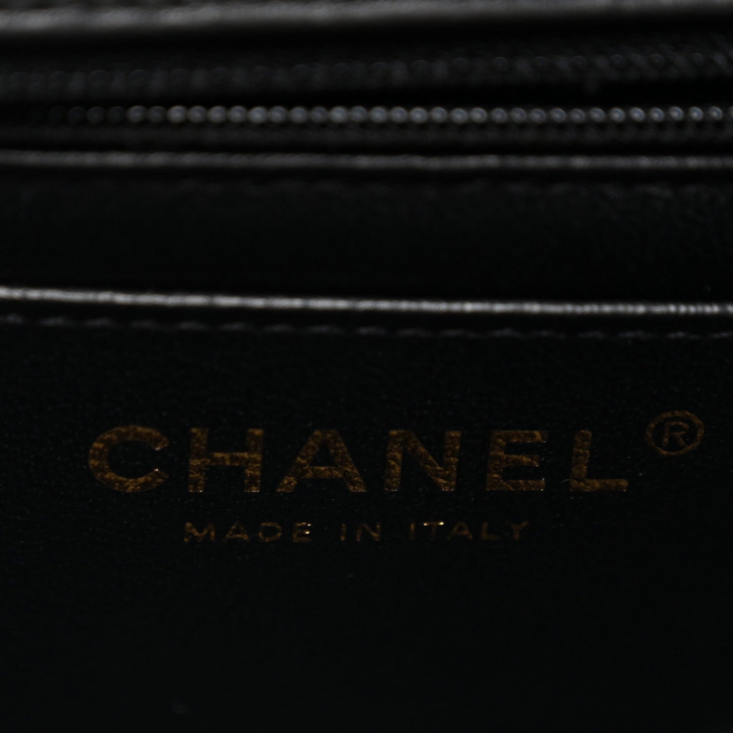 Lambskin Quilted Mini Rectangular Flap Black