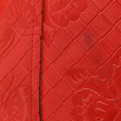 Nappa Intrecciomirage Butterfly Tote Red