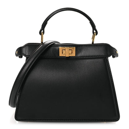 Shiny Nappa Petite Peekaboo I SEE U Satchel Black