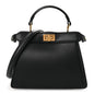 Shiny Nappa Petite Peekaboo I SEE U Satchel Black