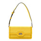 GG Monogram Textured Dollar Calfskin Mini Luce Shoulder Bag Yellow