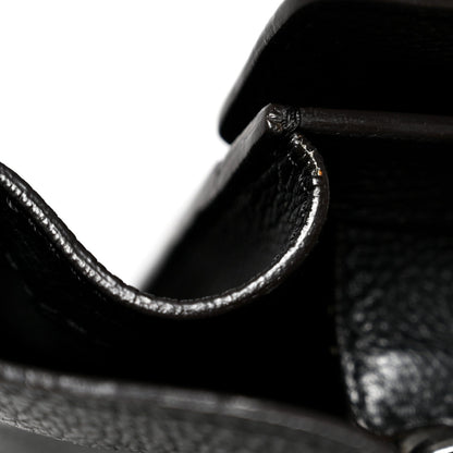 Drummed Calfskin Micro Luggage Black
