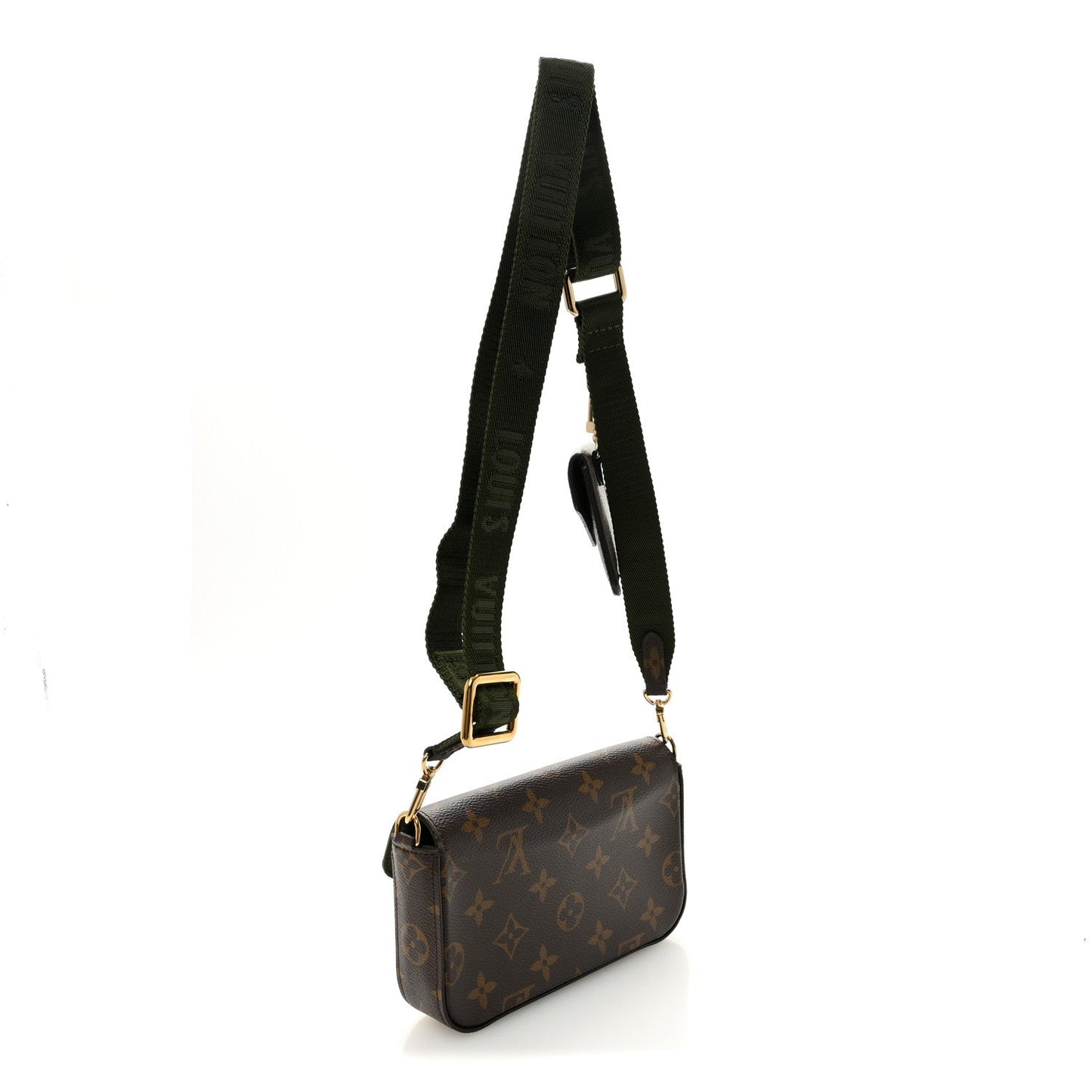 Monogram Felicie Strap & Go Kaki