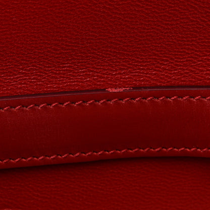 Box Calfskin Medium Classic Box Flap Bag Dark Brick