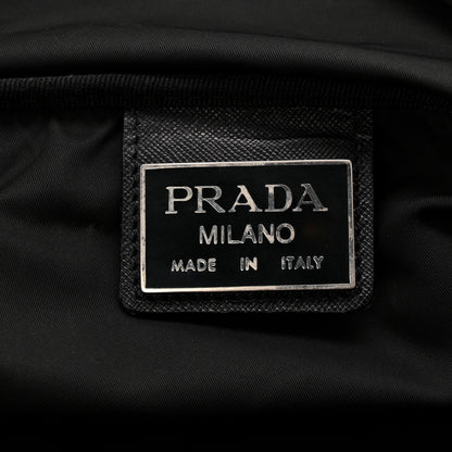 Tessuto Nylon Saffiano Viaggio Duffle Black