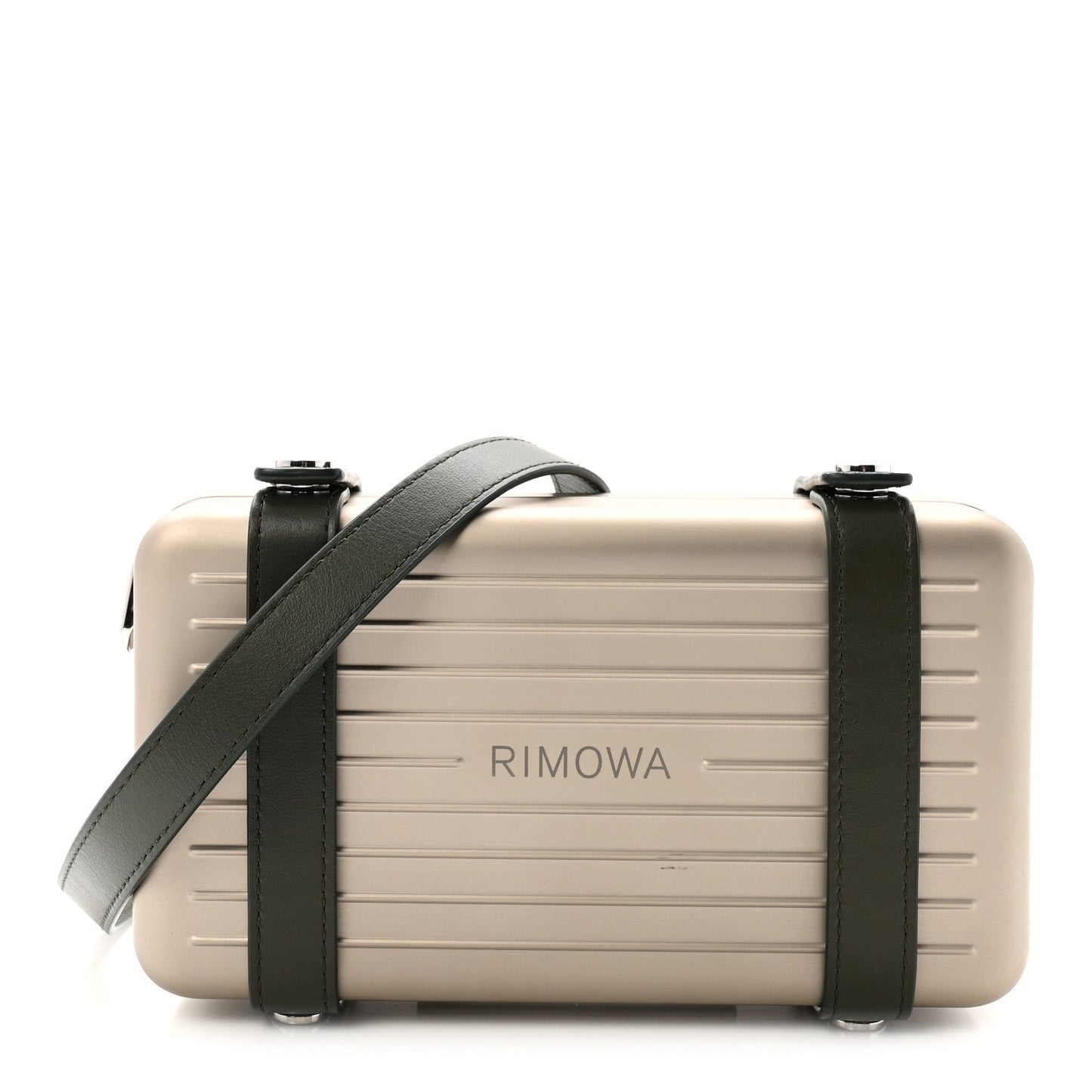 Gloss Polycarbonate Personal Cross-Body Bag Titanium