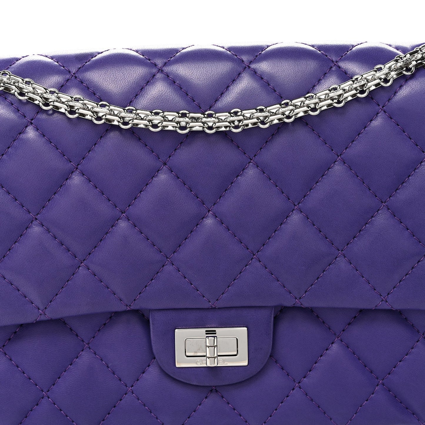 Lambskin Quilted 2.55 Reissue 226 Flap Purple