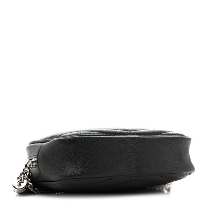 Grain De Poudre Matelasse Monogram Mini Lou Camera Bag Black