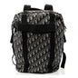 Oblique Calfskin Safari Backpack Navy Blue