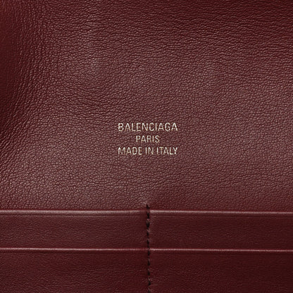 Smooth Calfskin Small Bel Air Clutch On Strap Dark Burgundy
