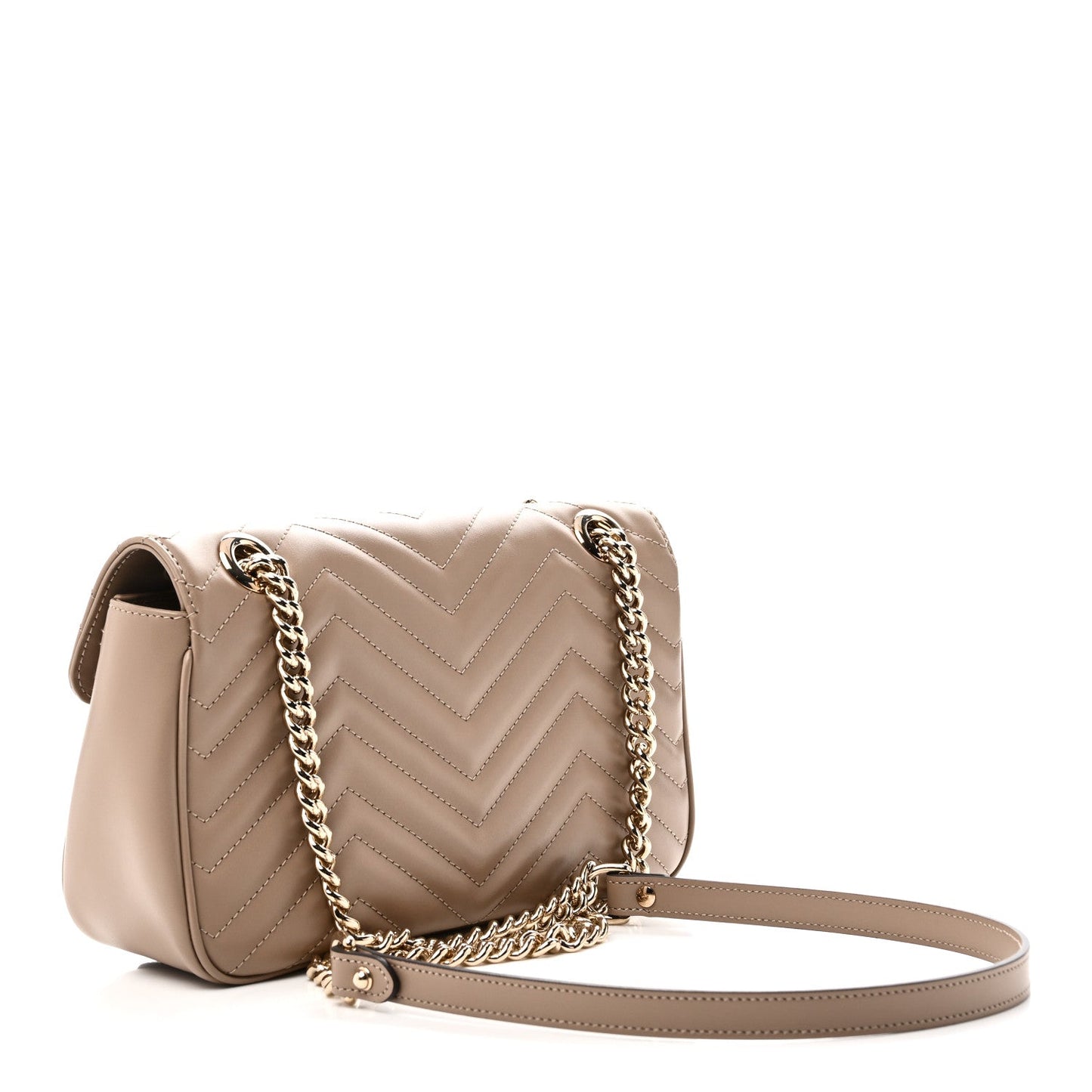 Calfskin Matelasse Small GG Marmont Shoulder Bag Porcelain Rose