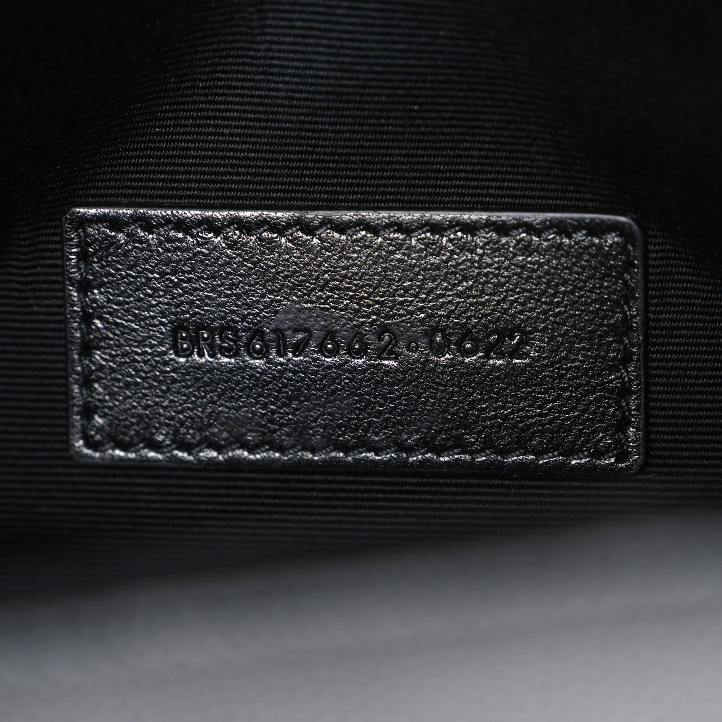 Grain De Poudre Matelasse Chevron Monogram Monochrome Envelope Clutch Black