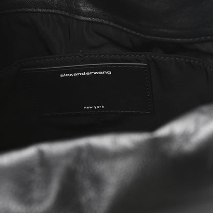Lambskin Small Ryan Puffer Bag Black