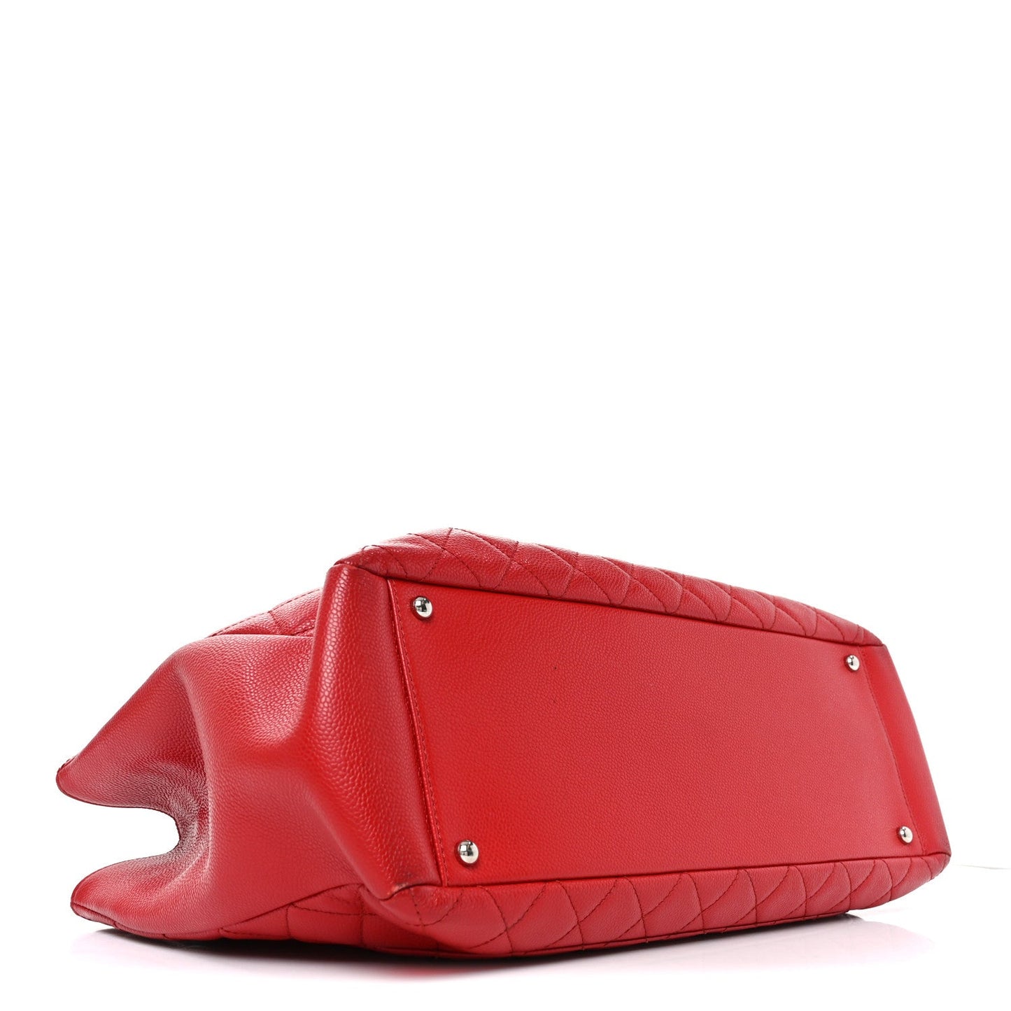 Caviar Quilted XL Grand Shopping Tote GST Red