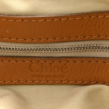 Calfskin Large Paddington Satchel Beige