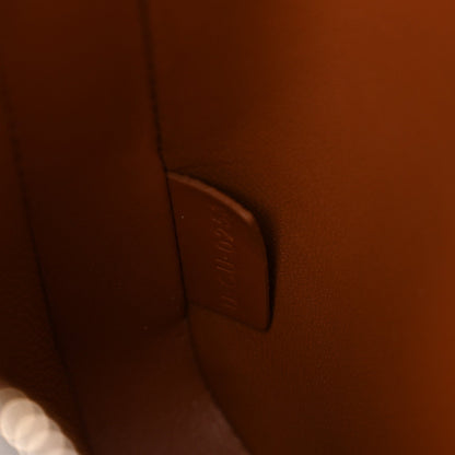 Triomphe Canvas Calfskin Medium Croque Bag Tan
