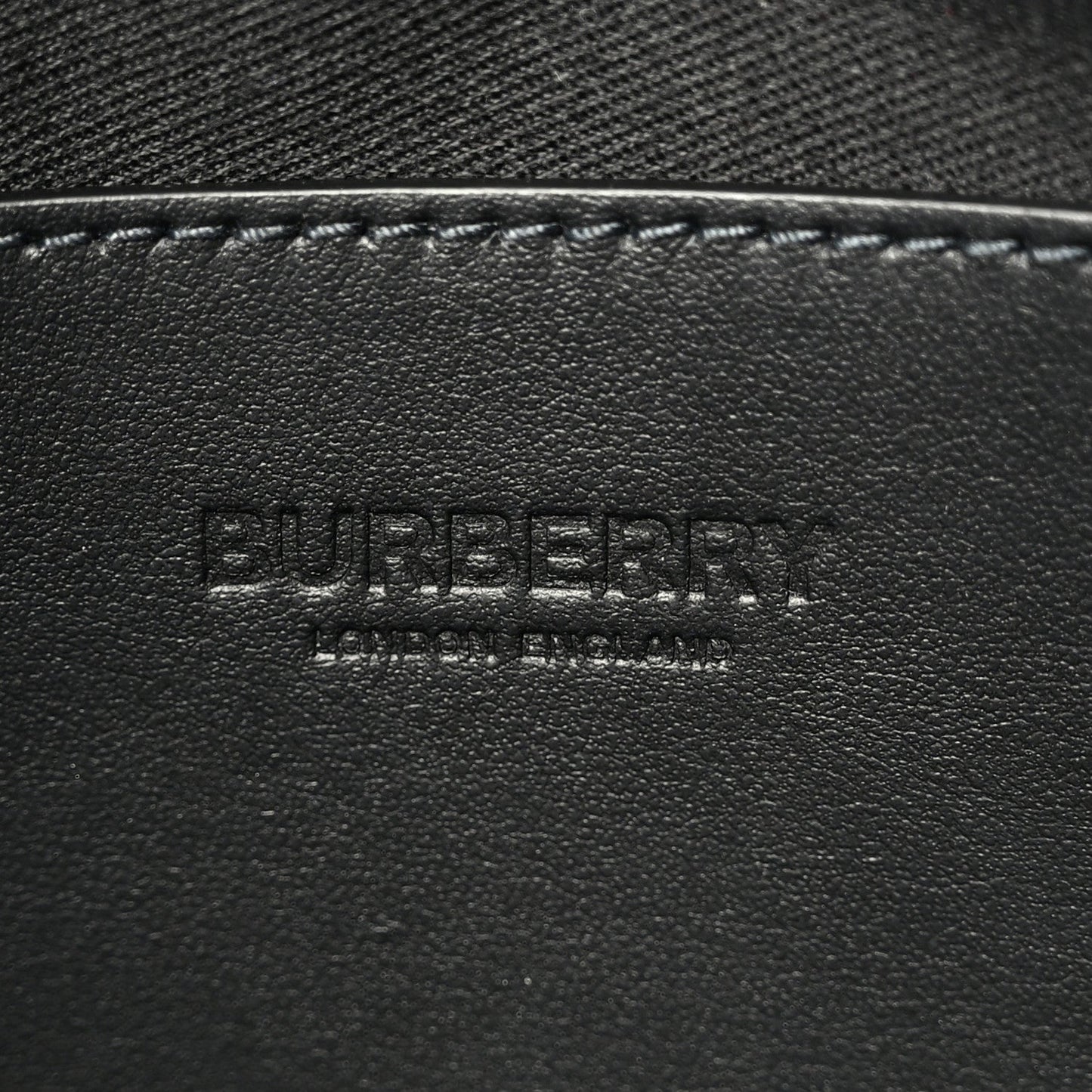 Coated Canvas Calfskin Check Muswell Bag Charcoal