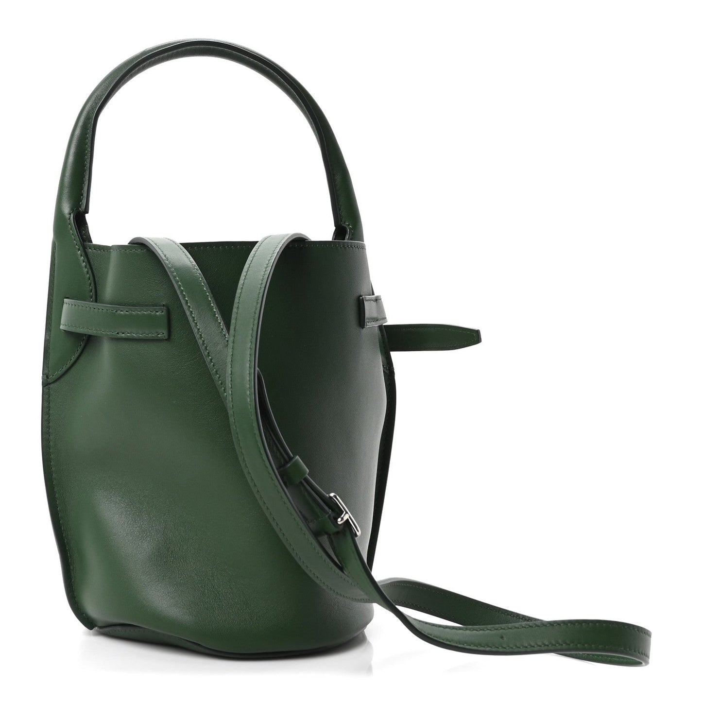 Smooth Calfskin Nano Big Bag Bucket  Forest