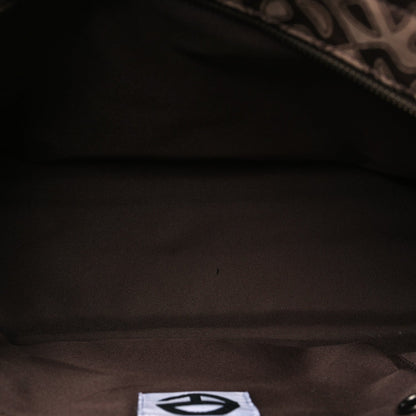 Monogram Jacquard Medium Shopping Bag Chocolate