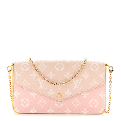 Empreinte Spring in the City Felicie Pochette Chain Wallet Pink Beige Yellow