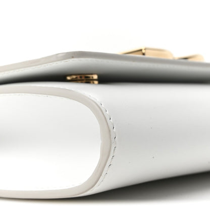 Calfskin DG Millennials Crossbody Bag White