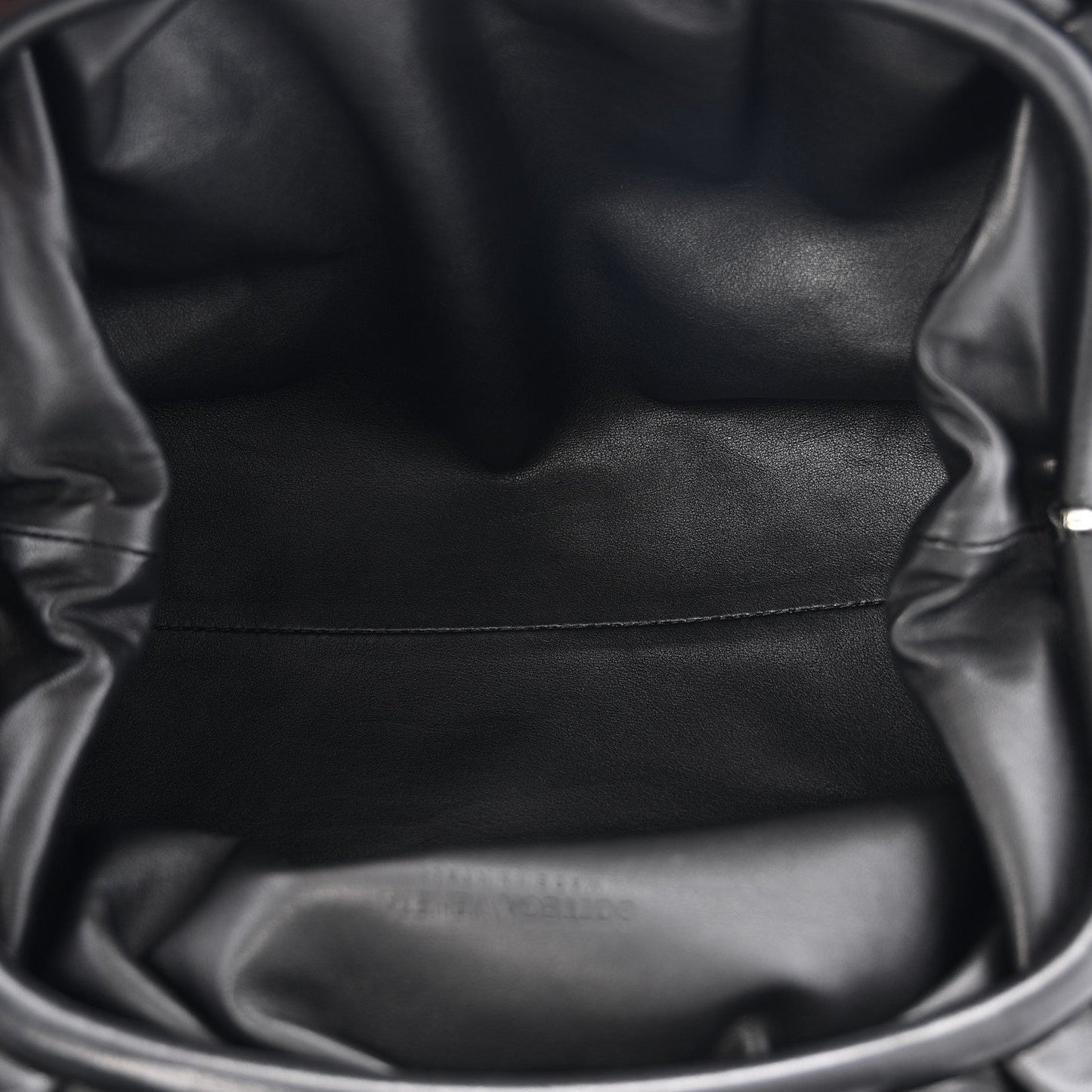 Smooth Butter Calf The Pouch Oversized Clutch Black