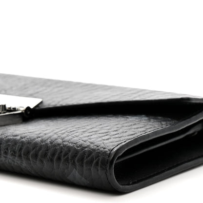 Visetos Large Patricia Wallet On Chain Black