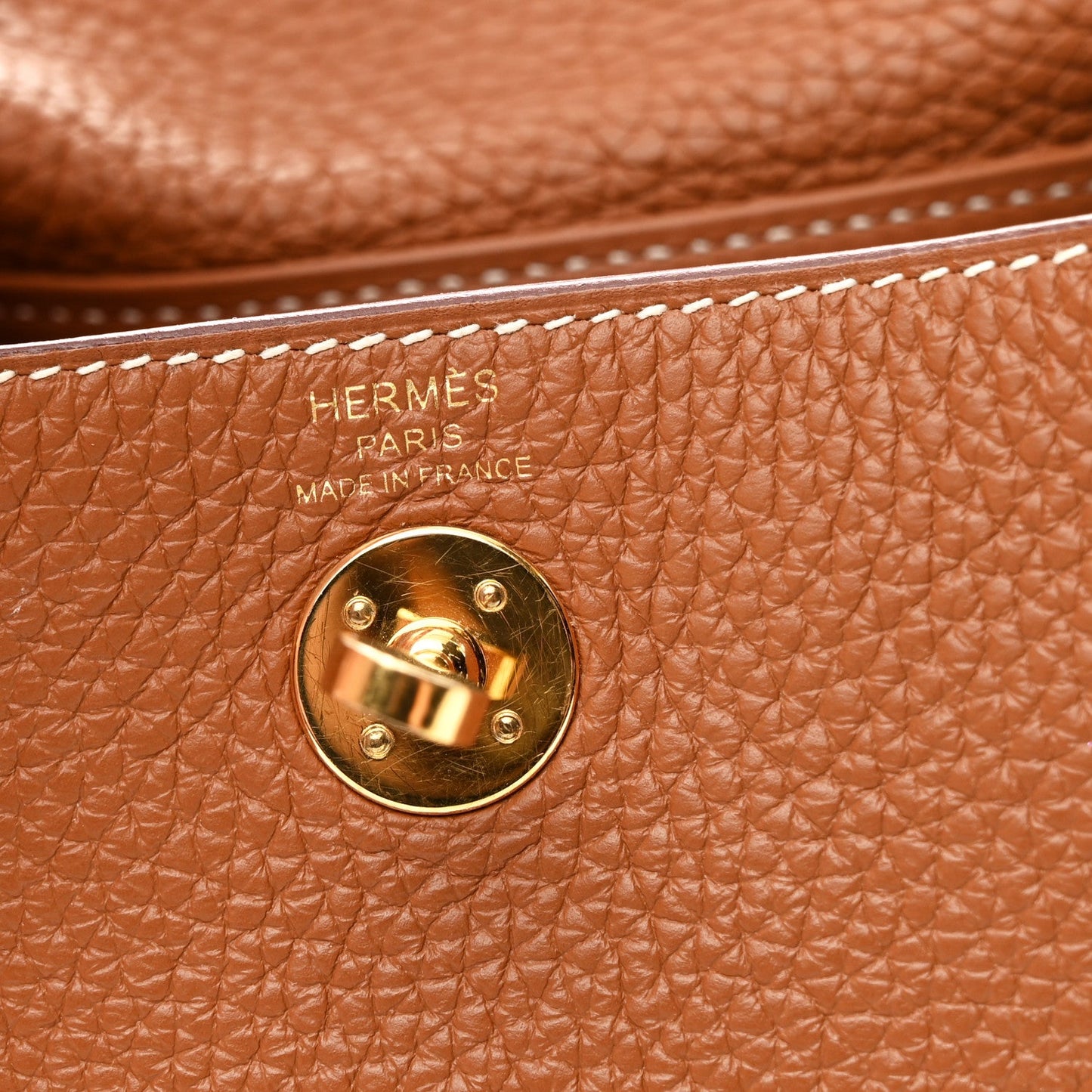 Taurillon Clemence Mini Lindy 20 Gold