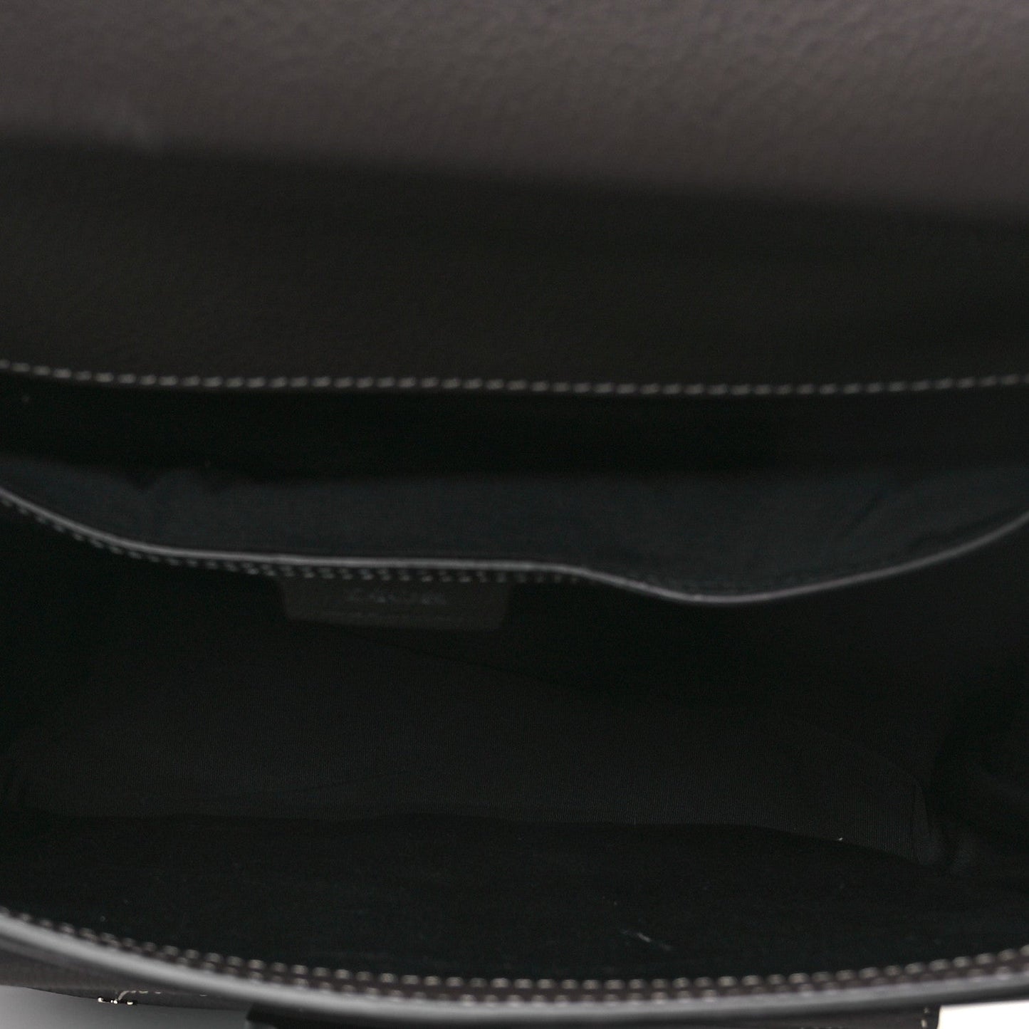 Grained Calfskin Maxi Gallop Sling Bag Grey