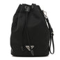 Re-Nylon Vela Drawstring Wristlet Pouch Black