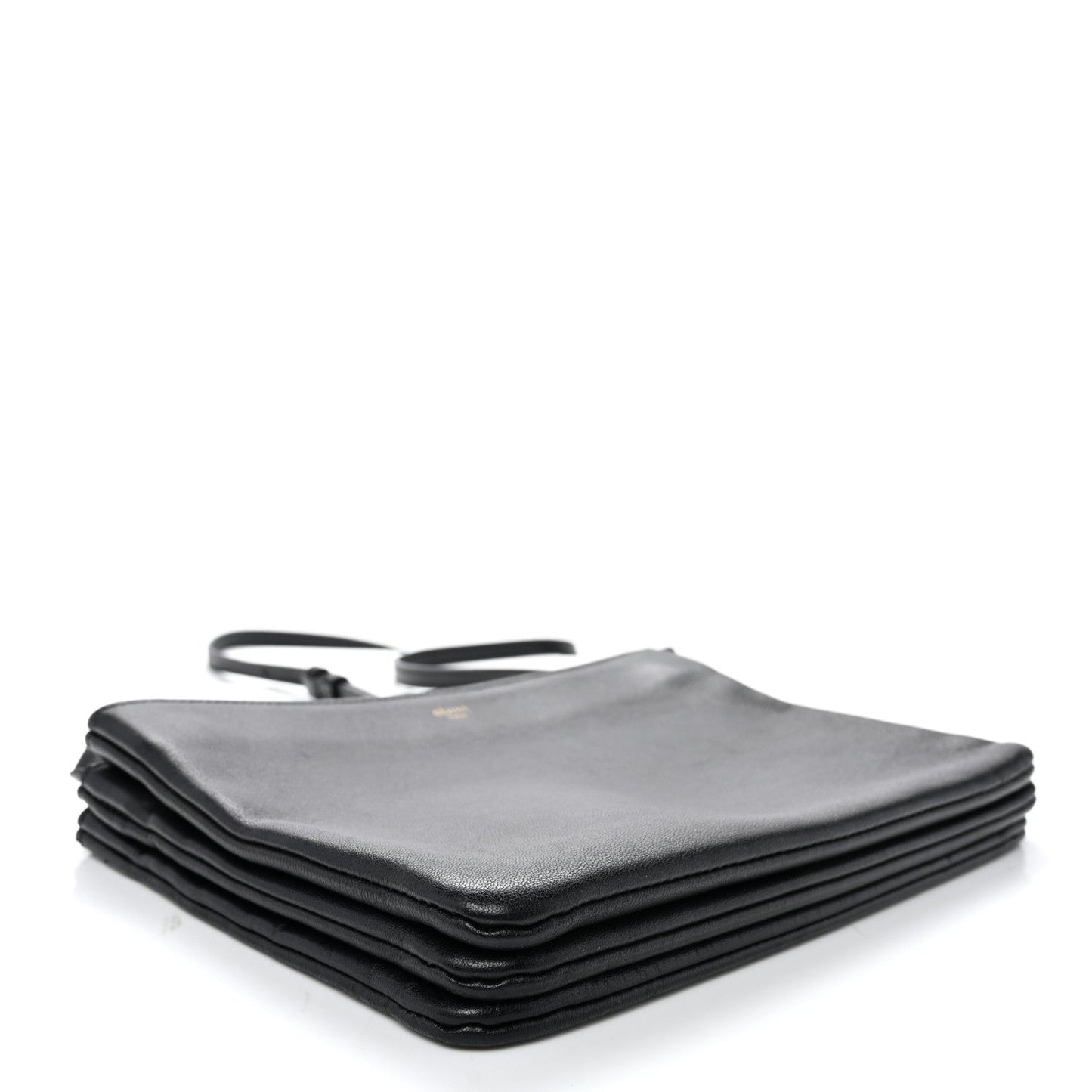 Lambskin Small Trio Crossbody Bag Black