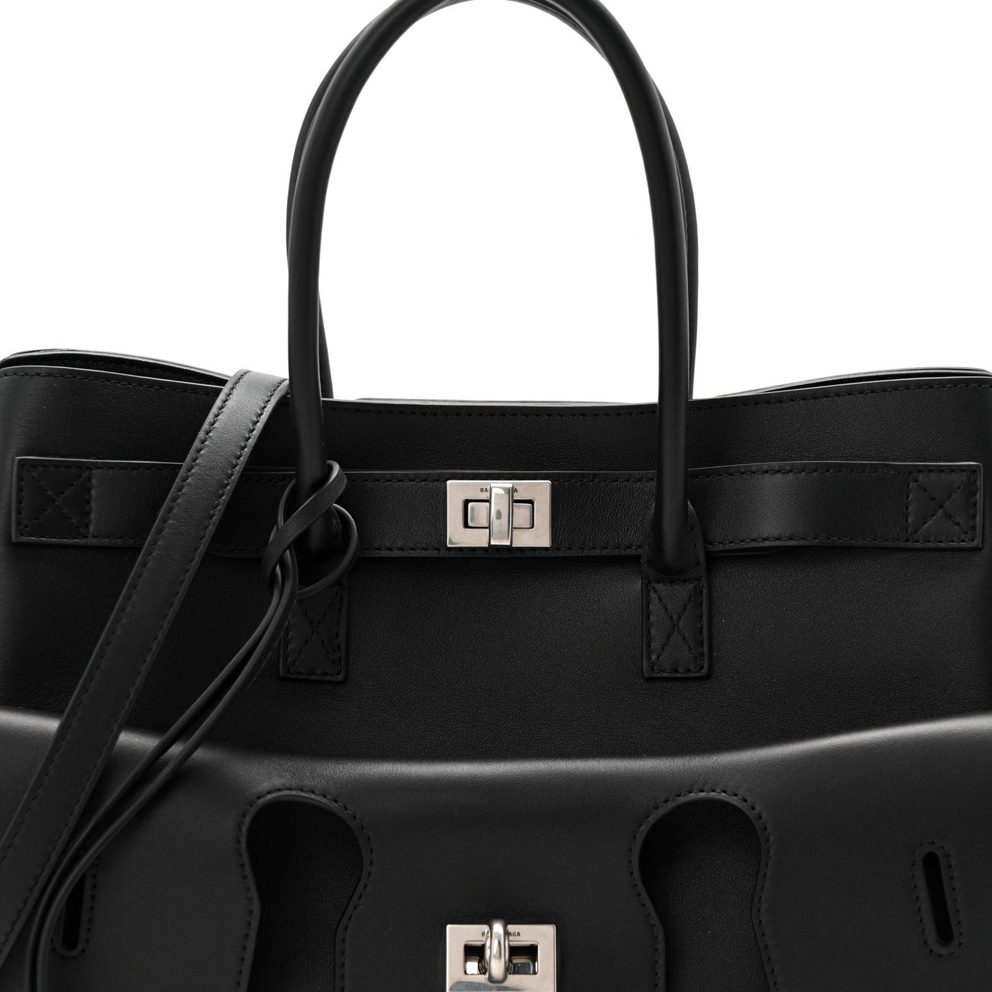 Smooth Calfskin Small Bel Air Carry All Bag Black