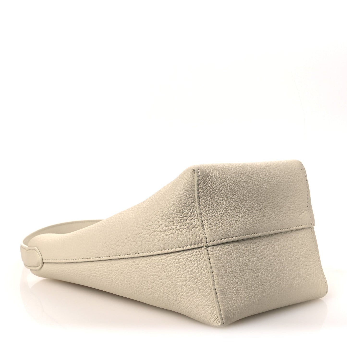 Grained Calfskin Small N/S Park Tote Ivory
