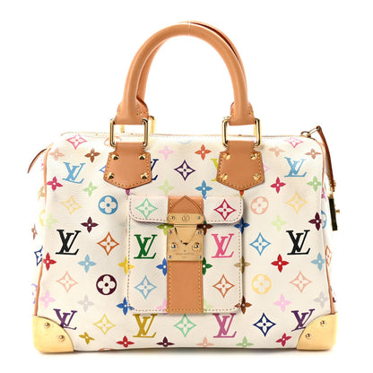 Monogram Multicolor Speedy 30 White
