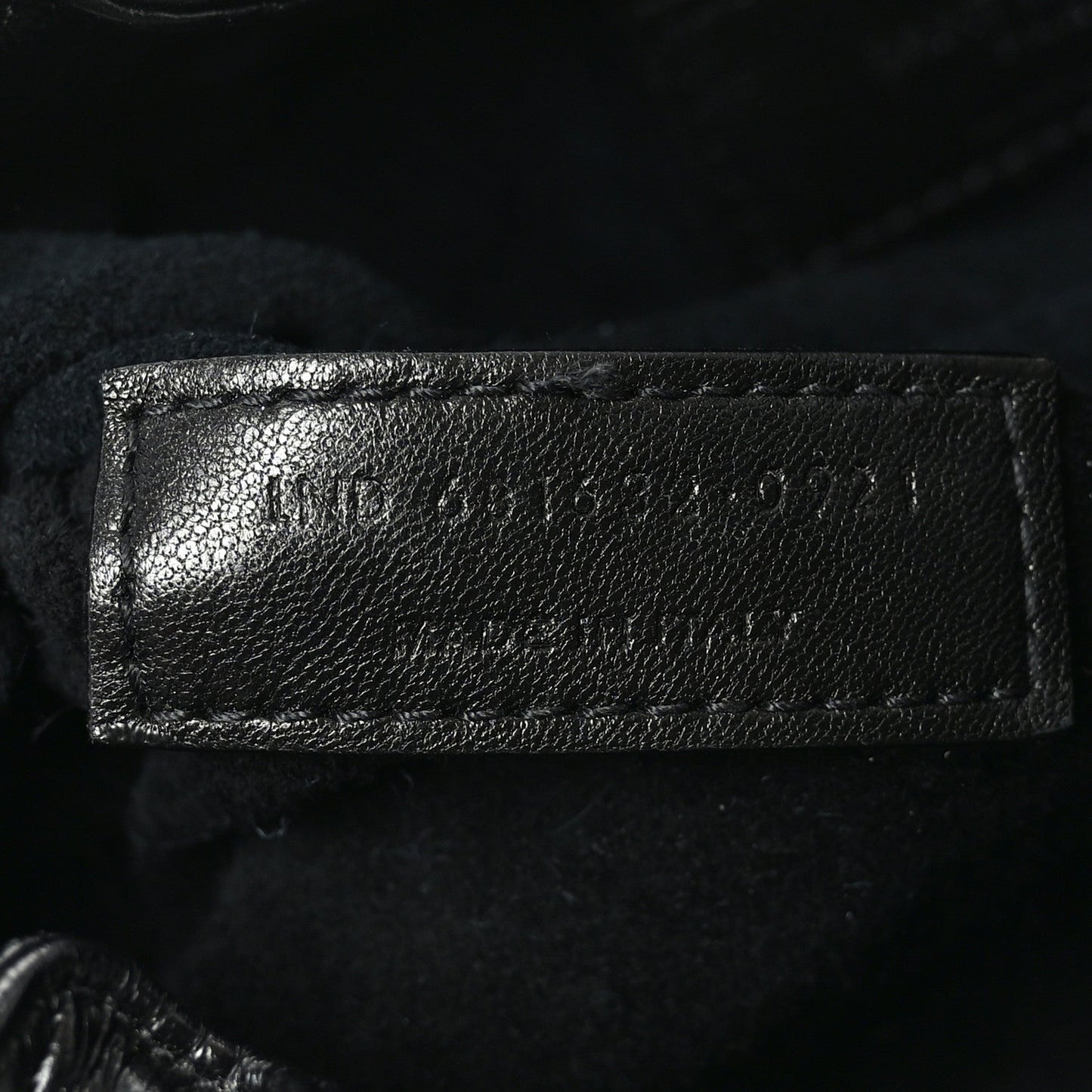 Calfskin Pac Ruched Hobo Black