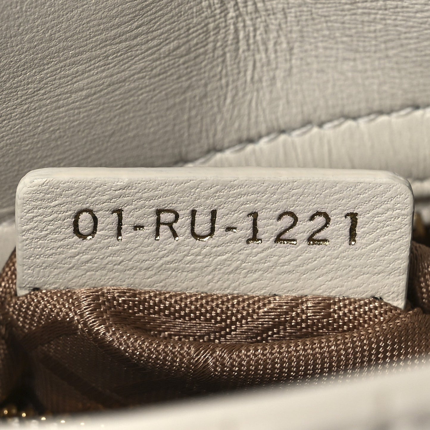 Lambskin Cannage Mini Lady Dior White