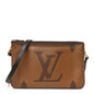 Reverse Monogram Giant Double Zip Pochette