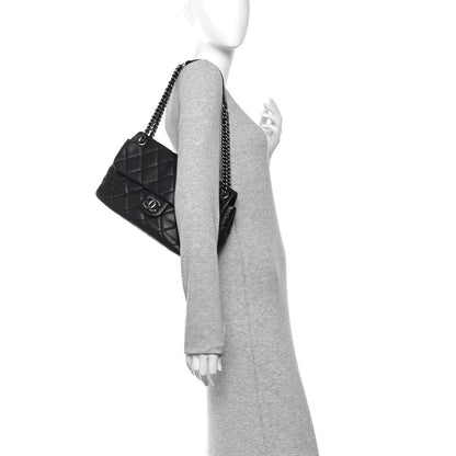 Caviar Quilted Coco Casual Flap Black
