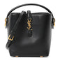 Shiny Calfskin Le 37 Mini Bucket Bag Black