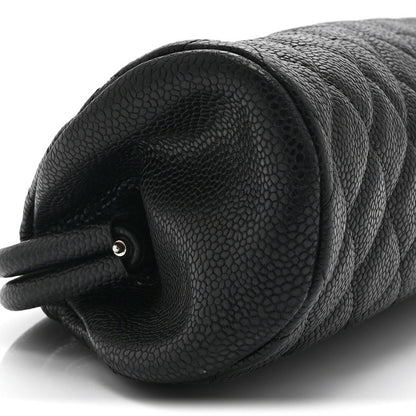 Caviar Quilted Timeless Clutch Black
