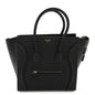 Drummed Calfskin Micro Luggage Black