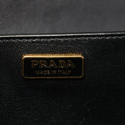 City Calf Saffiano Cahier Bag Black