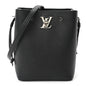 Calfskin Nano Lockme Bucket Black