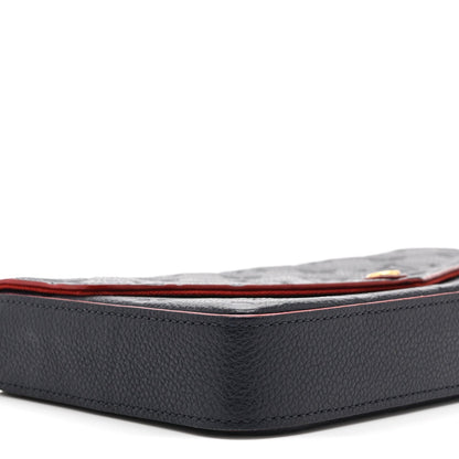 Empreinte Pochette Felicie Chain Wallet Marine Rouge