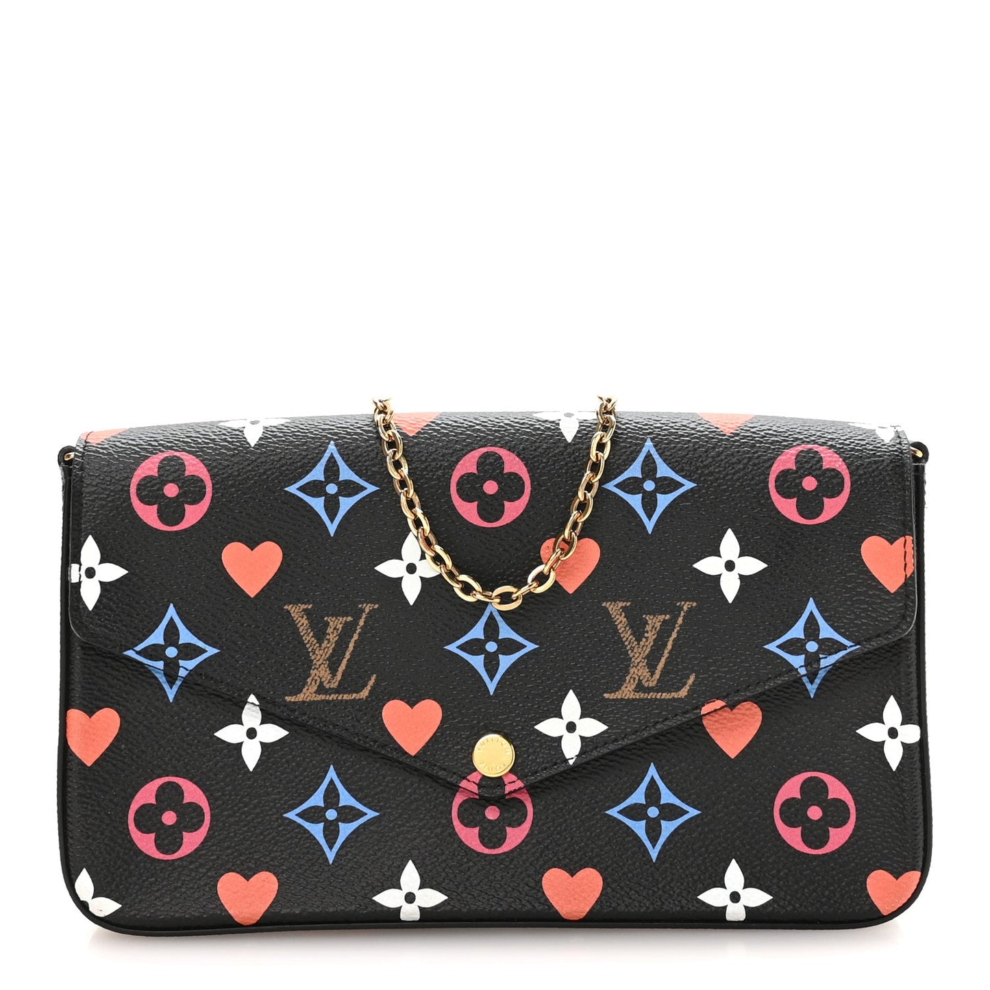 Game On Felicie Chain Wallet Black