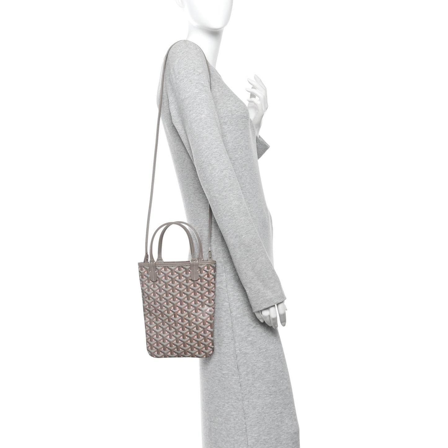 Goyardine Poitiers Claire Voie Tote Grege Powder Pink