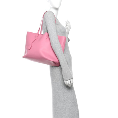 Calfskin Large Shopping Tote Pale Rose